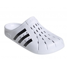 adidas Pool Shoes Adilette Clog 3-Stripes white/black - 1 Pair